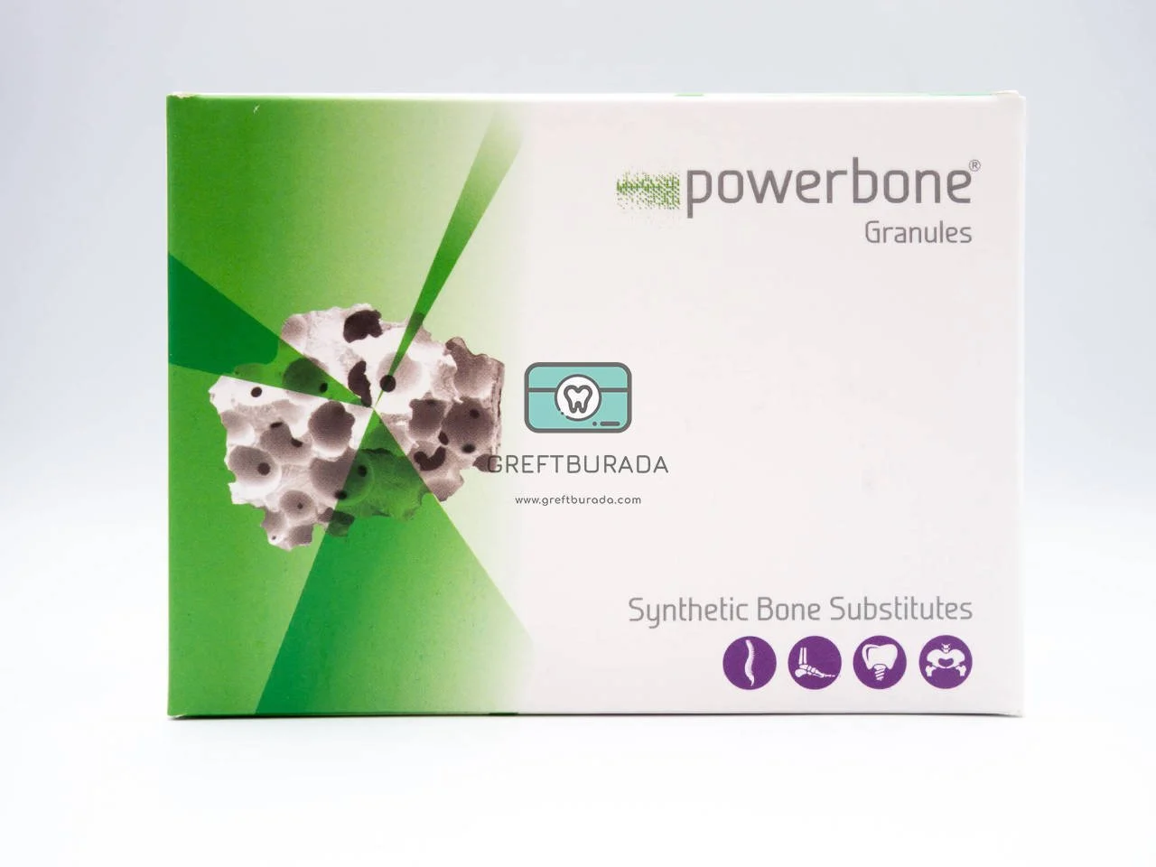 Powerbone Bonegraft Silikatlı Granül Greft 0.5 -1 mm -0,5 cc Hacim